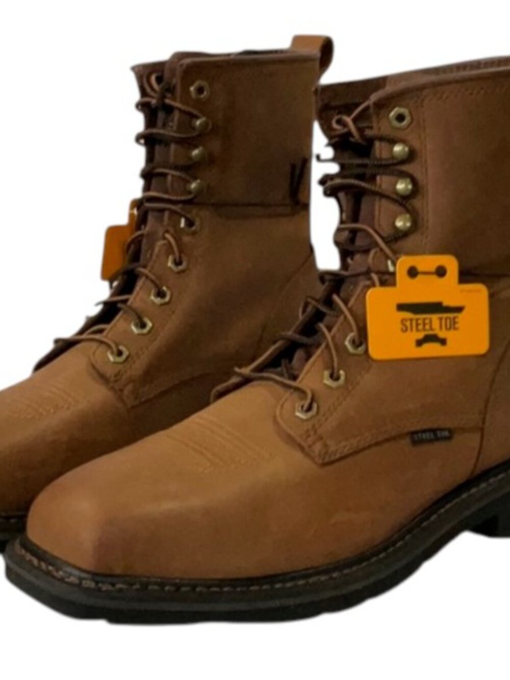 NEW ARIAT Cascade 8" Steel Toe Work Boots – Brown – Men’s